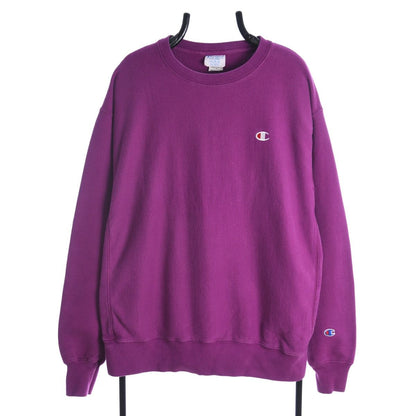 90s Champion Reverse Weave Purple Heavy Sweatshirt (XL)