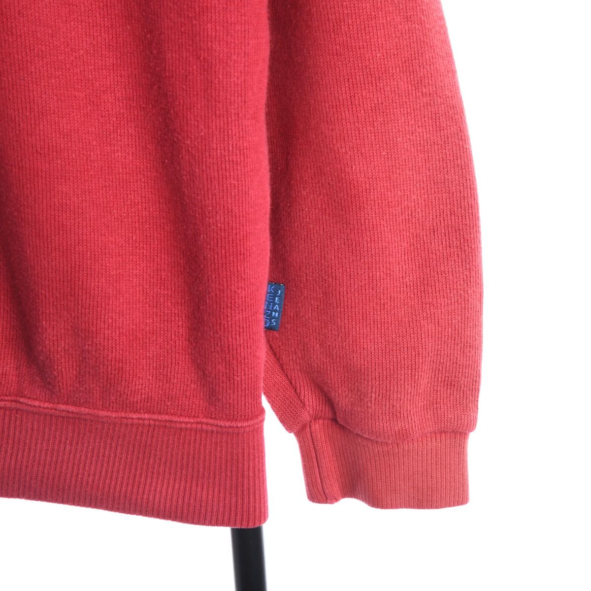 00s Kenzo Jeans Red Embroidered Sweatshirt (M)