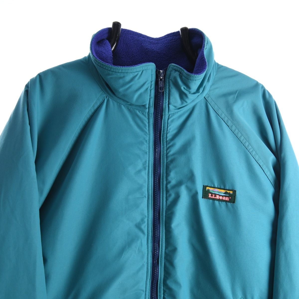 90s L.L. Bean Blue/Green Fleece Lined Jacket (M)