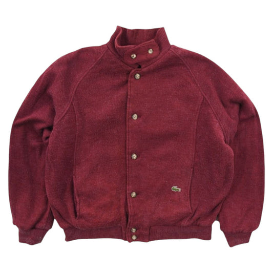 80s Lacoste Red ReversibleHarrington Jacket (M)