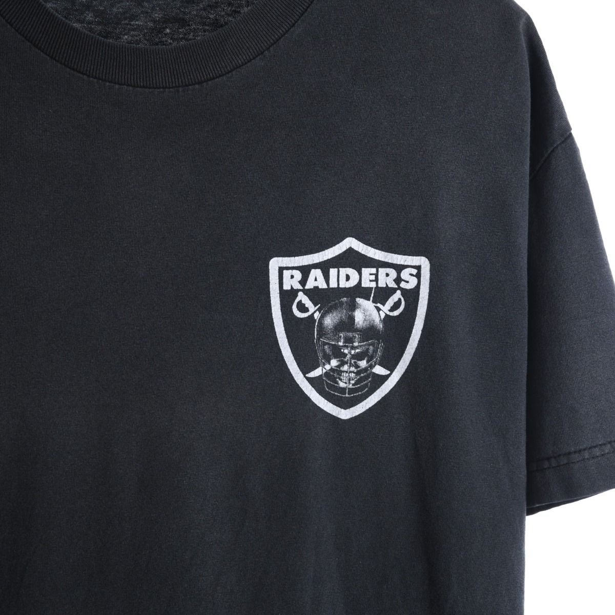 90s Oakland Raiders Black T-Shirt (M)