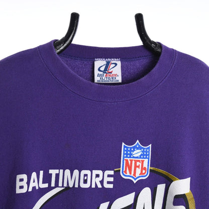 90s Baltimore Ravens Pro Player Purple Sweatshirt (XL)