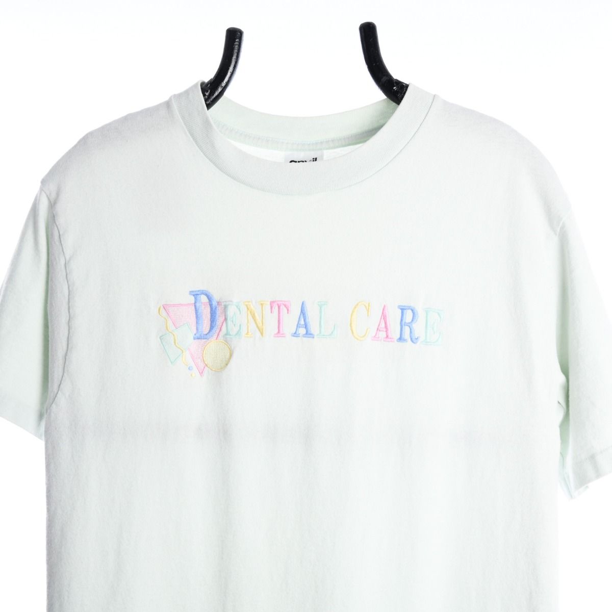 90s Dental Care Green Embroidered T-Shirt (S)