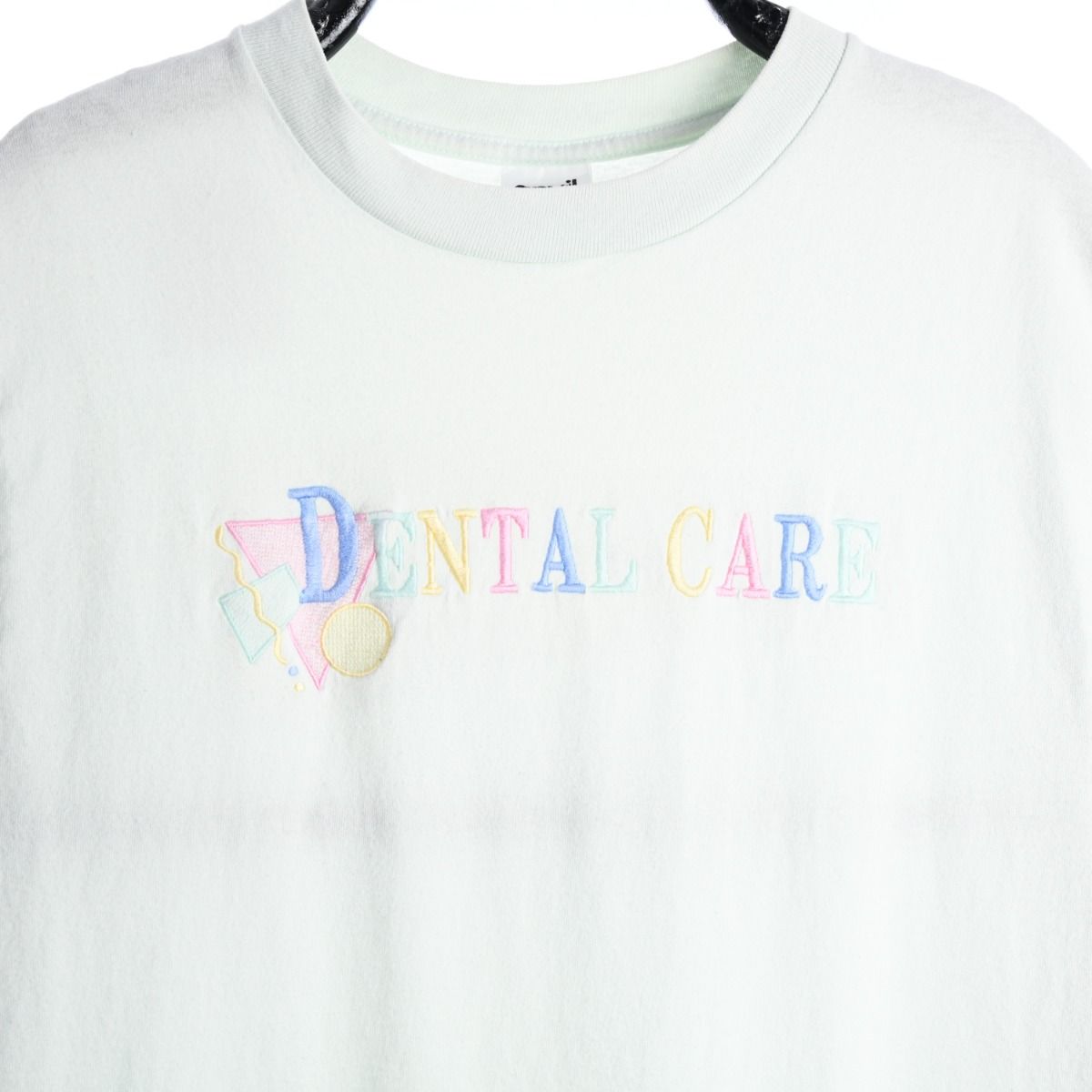 90s Dental Care Green Embroidered T-Shirt (S)