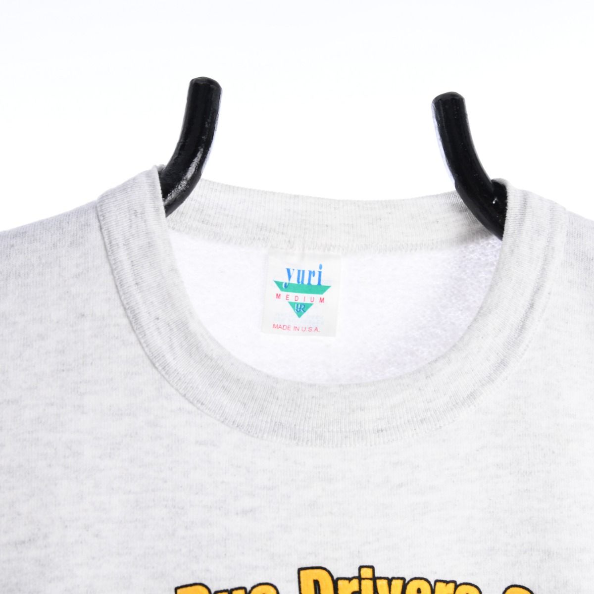 90s School Bus White Grey Sweatshirt (S)