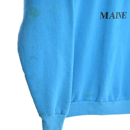 90s Maine "50 Miles From No Where" Blue Sweatshirt (M)