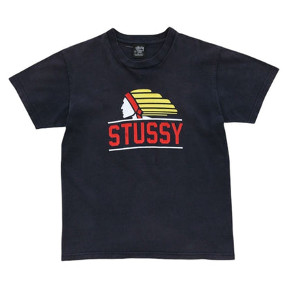 00s Stussy Navy Graphic T-Shirt (XS)