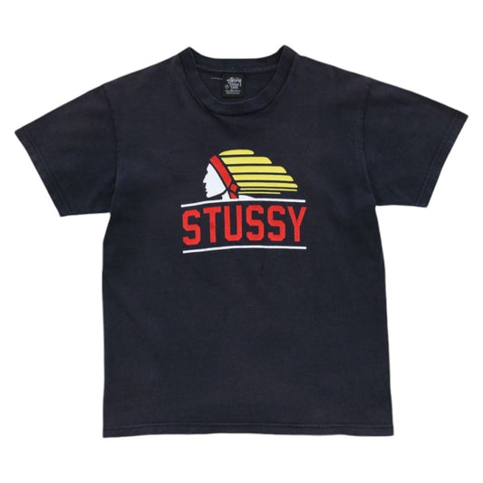 00s Stussy Navy Graphic T-Shirt (XS)