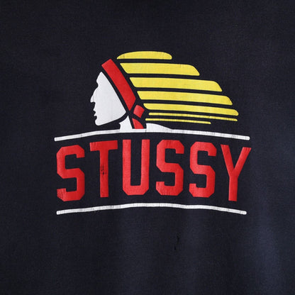 00s Stussy Navy Graphic T-Shirt (XS)