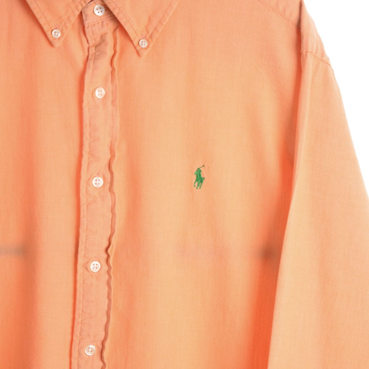 00s Polo Ralph Lauren Peach Thick Shirt (XL)