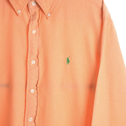 00s Polo Ralph Lauren Peach Thick Shirt (XL)