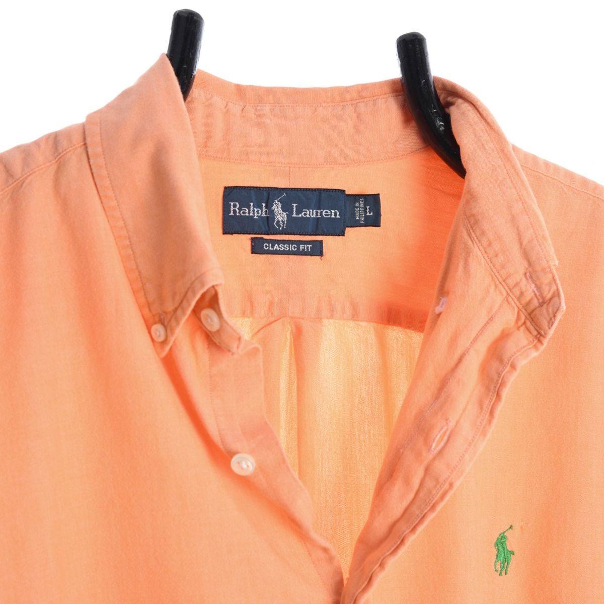 00s Polo Ralph Lauren Peach Thick Shirt (XL)