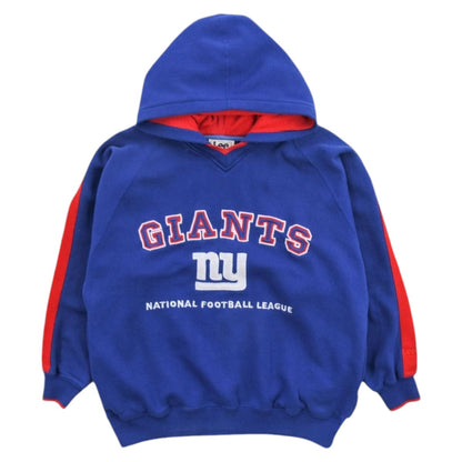 90s New York Giants Lee Blue Heavy Embroidered Hoodie (L)