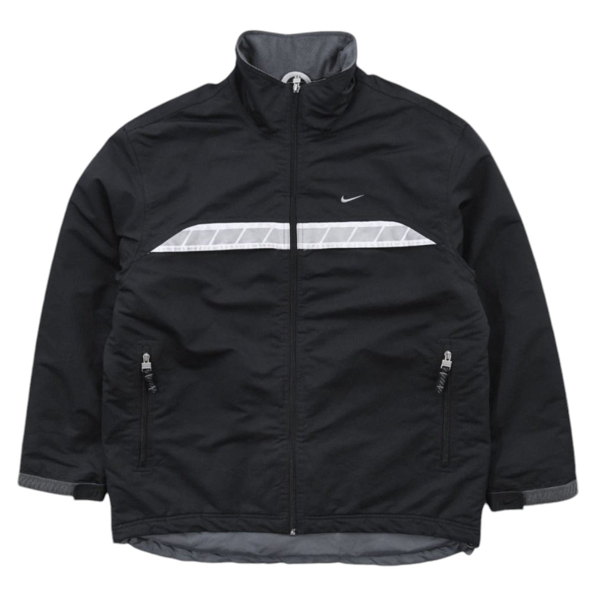 00s Nike Black Fleece Lined Jacket (L)