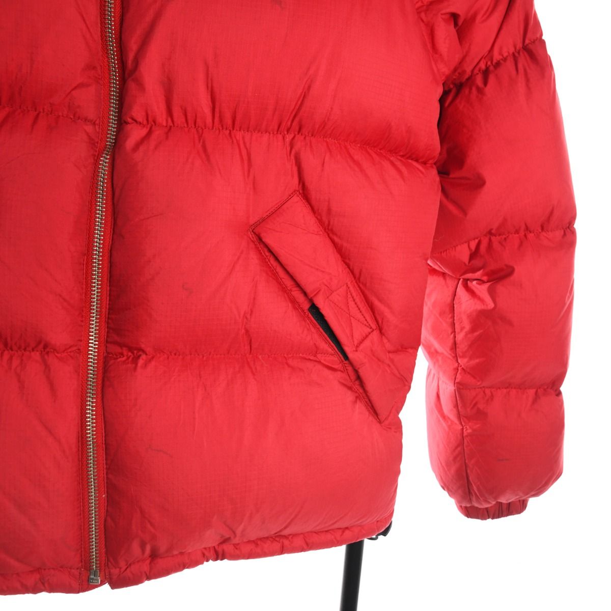 00s Polo Jeans Co Red Down Puffer Coat (XS)