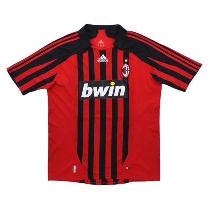 2007-08 AC Milan Lukaka Red Home Football Shirt (XL)