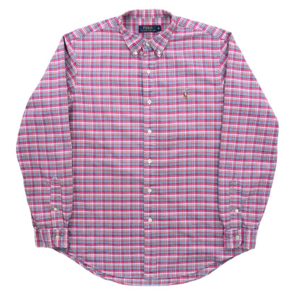 Polo Ralph Lauren Pink Checked Thick Shirt (M)