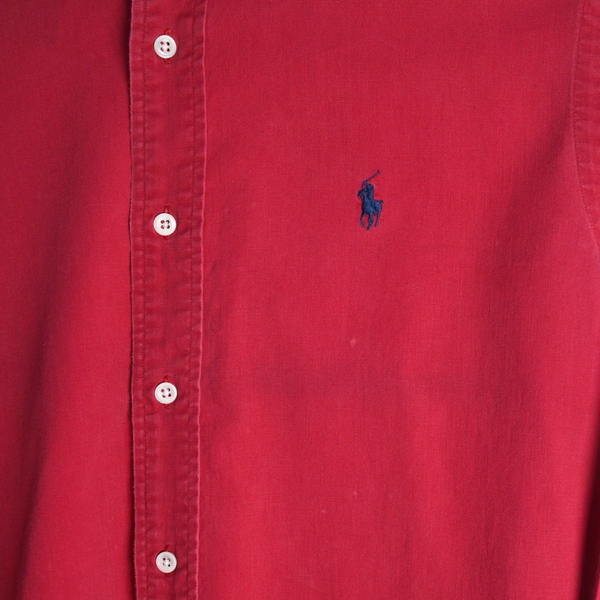 00s Polo Ralph Lauren Red thick Shirt (XL)