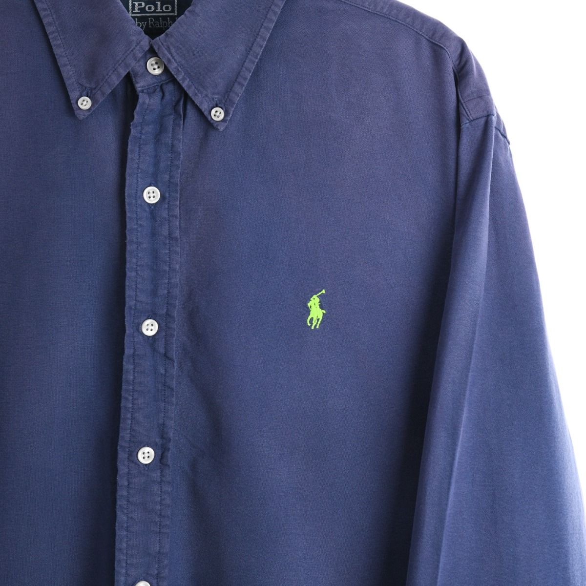 00s Polo Ralph Lauren Blue thick Shirt (L)