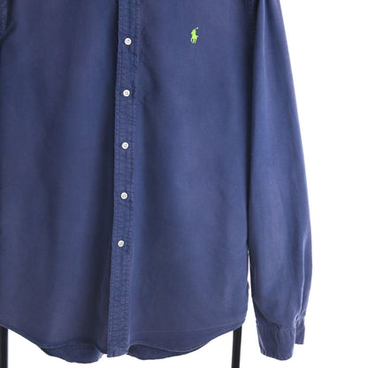 00s Polo Ralph Lauren Blue thick Shirt (L)