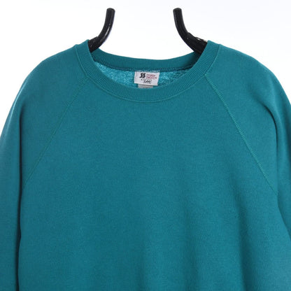 90s Lee Blank Teal Cotton Sweatshirt (M)