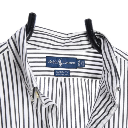 00s Polo Ralph Lauren Black/White Shirt (XXL)