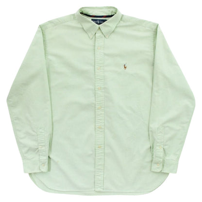 00s Polo Ralph Lauren Green shirt (XL)