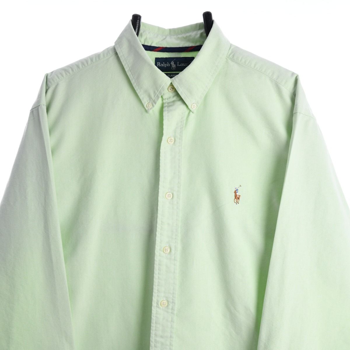 00s Polo Ralph Lauren Green shirt (XL)