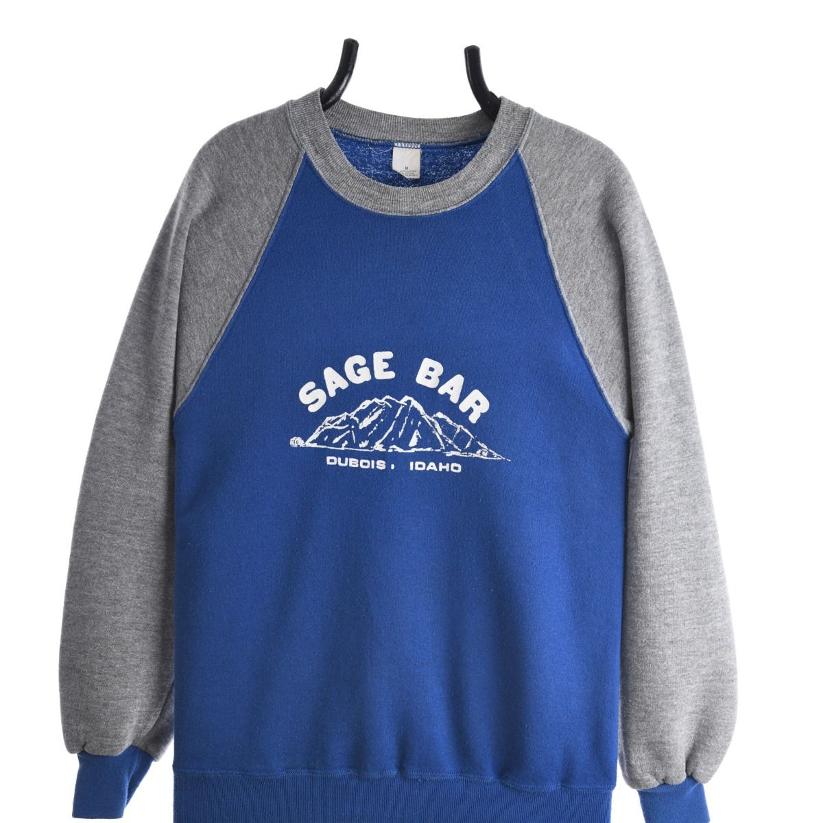 90s Sage Bar Grey/Blue Sweatshirt (M)