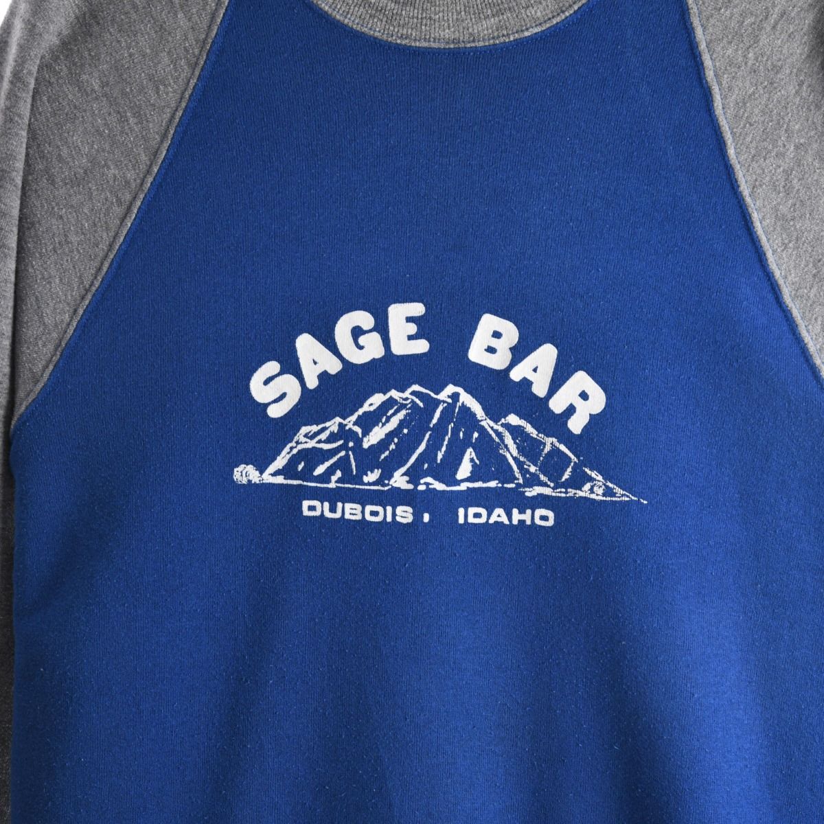 90s Sage Bar Grey/Blue Sweatshirt (M)