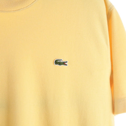 90s Lacoste Yellow Thick T-Shirt (M)