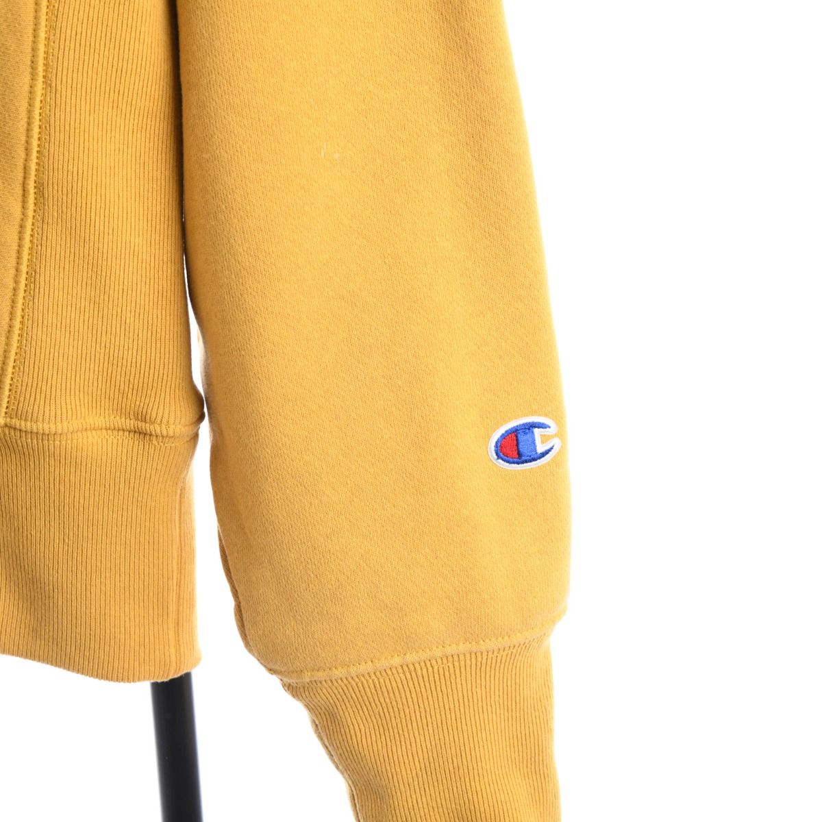 90s Champion Reverse Weave Mustard Embroidered Heavy Sweatshirt (L)