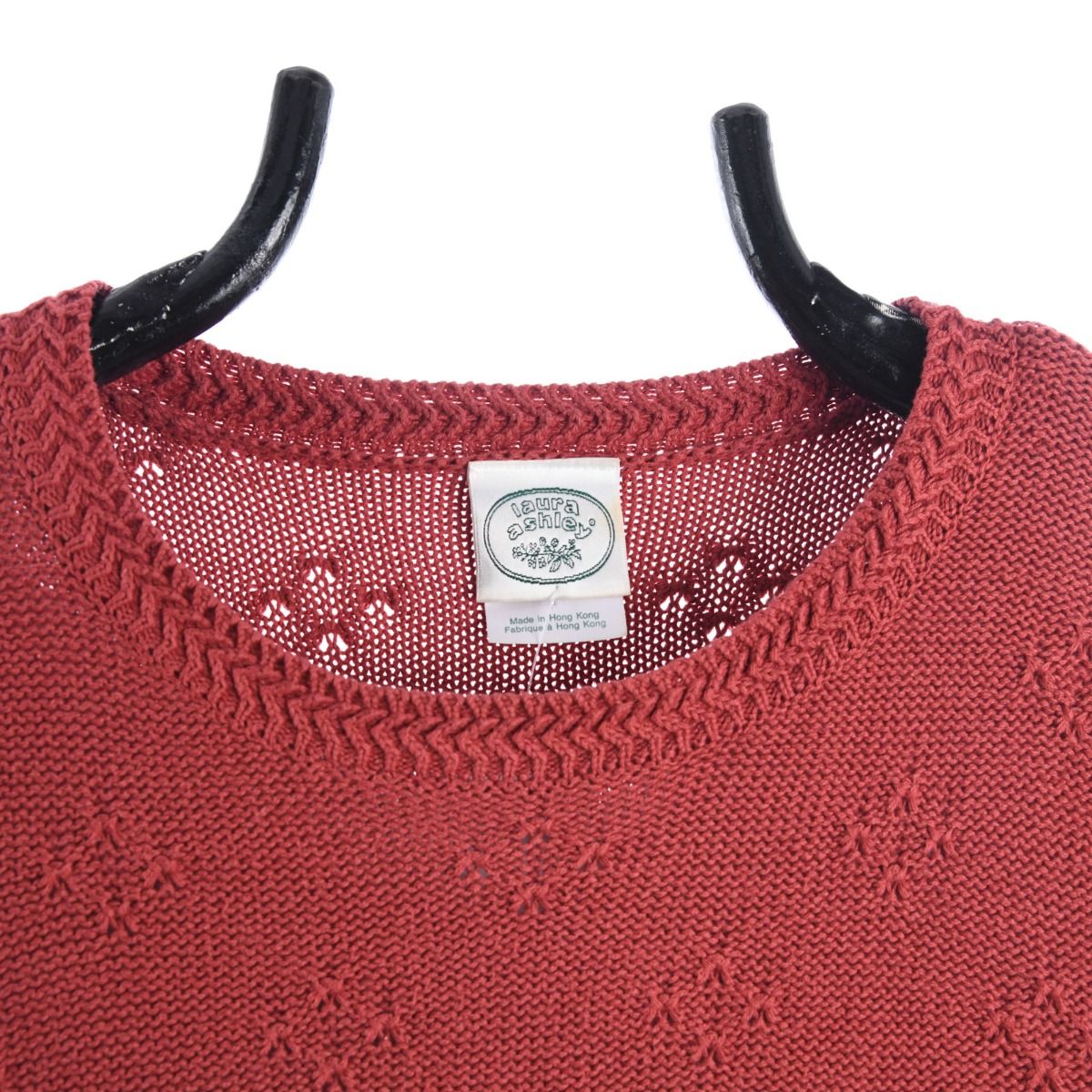 Laura Ashley Burnt Orange Knitted Jumper (M)