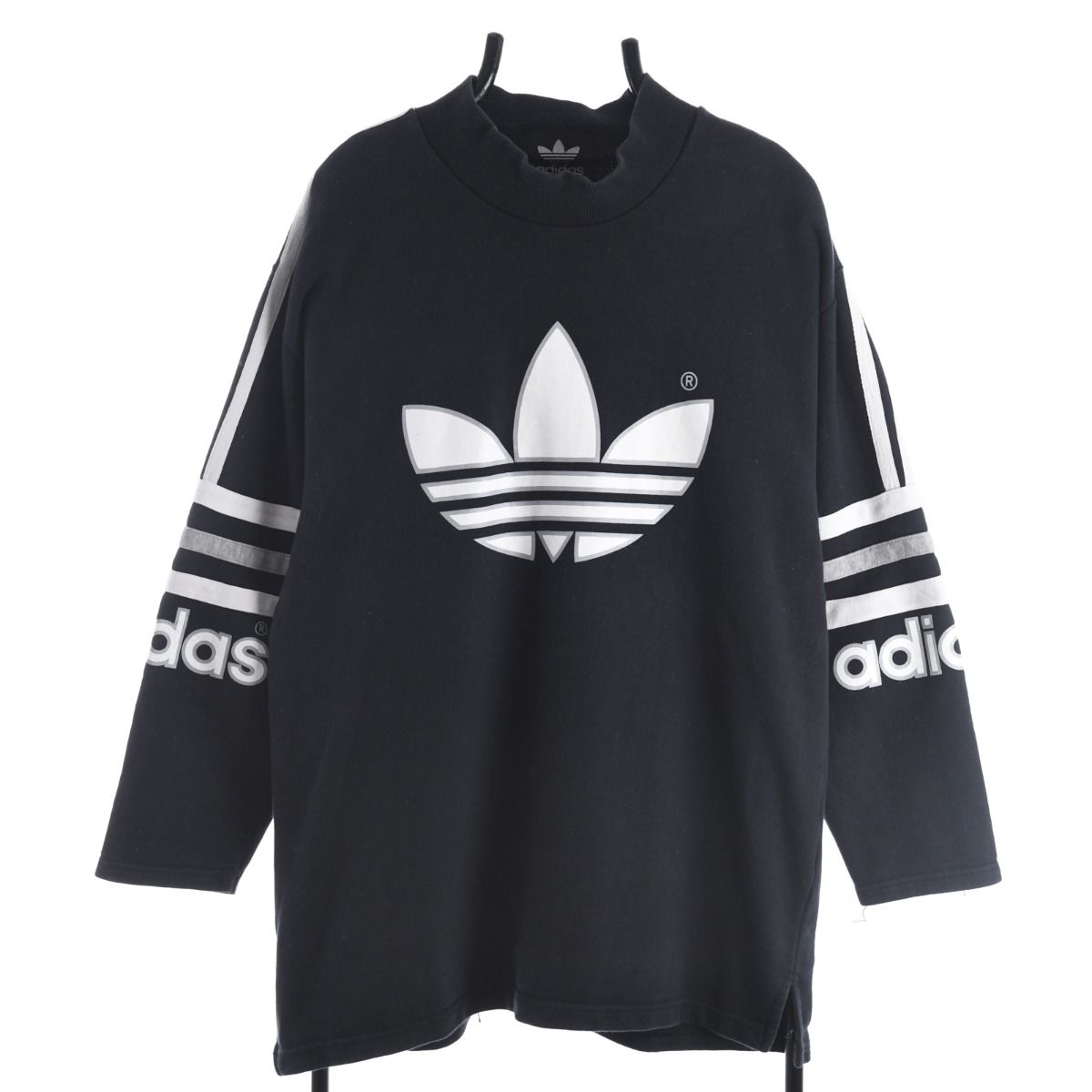 90s Adidas Black Sweatshirt (L)