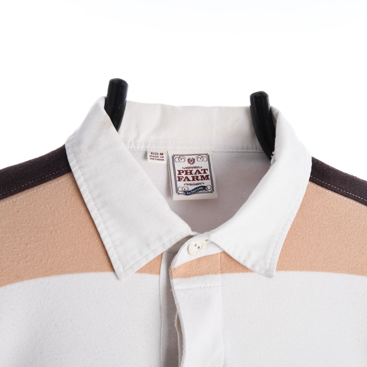 00s Phat Farm Brown Rugby Shirt (M)