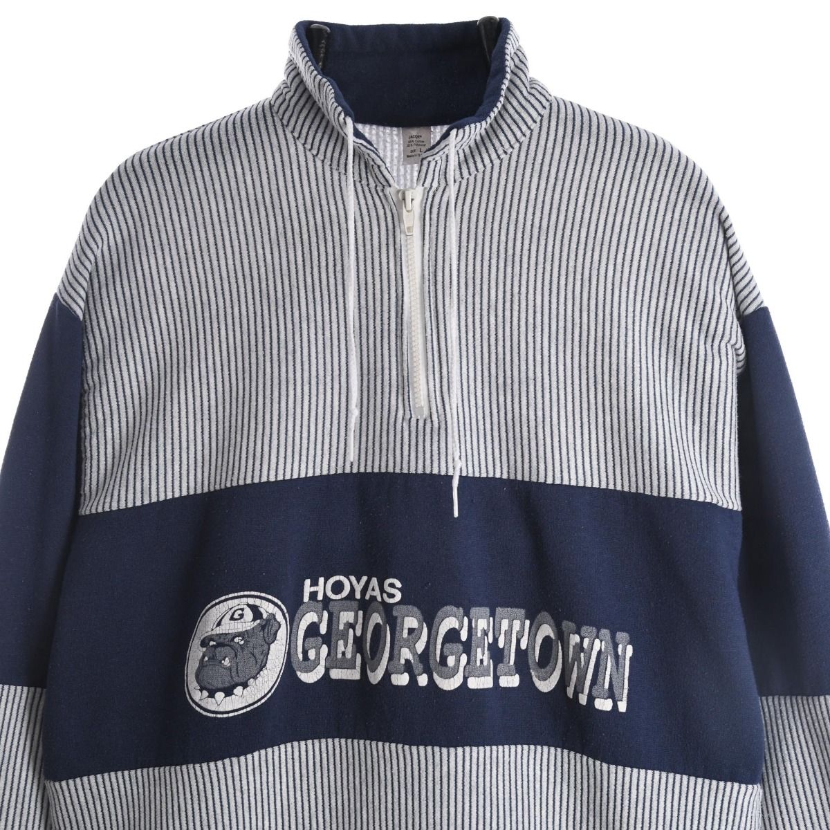 90s Georgetown Hoyas Navy 1/4 Zip Sweatshirt (L)