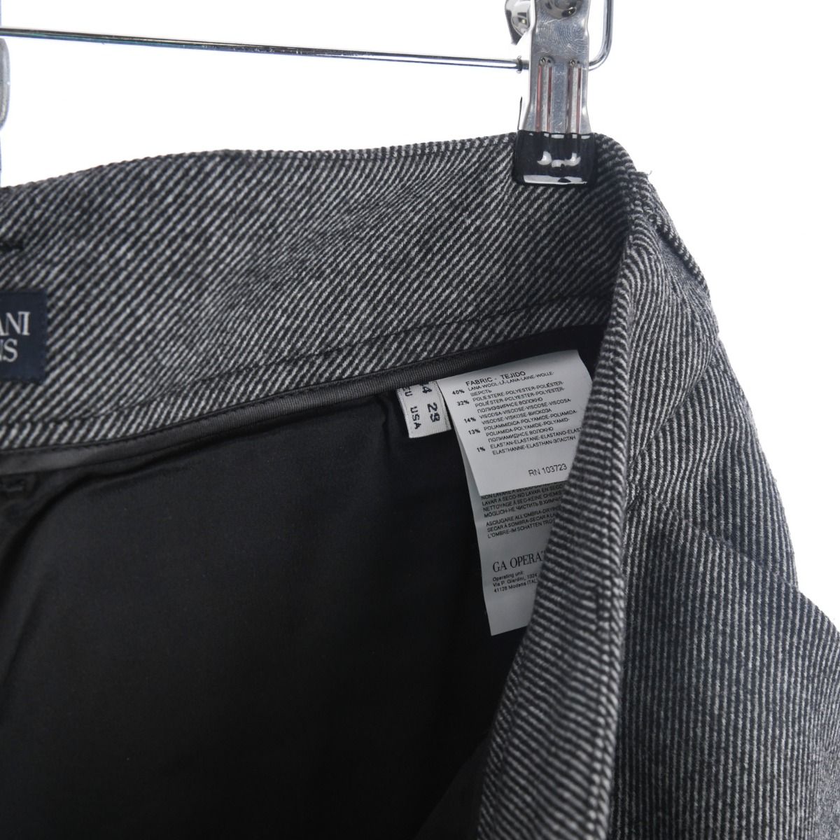 Armani Jeans Grey Tapered Trousers (W34" X L29")