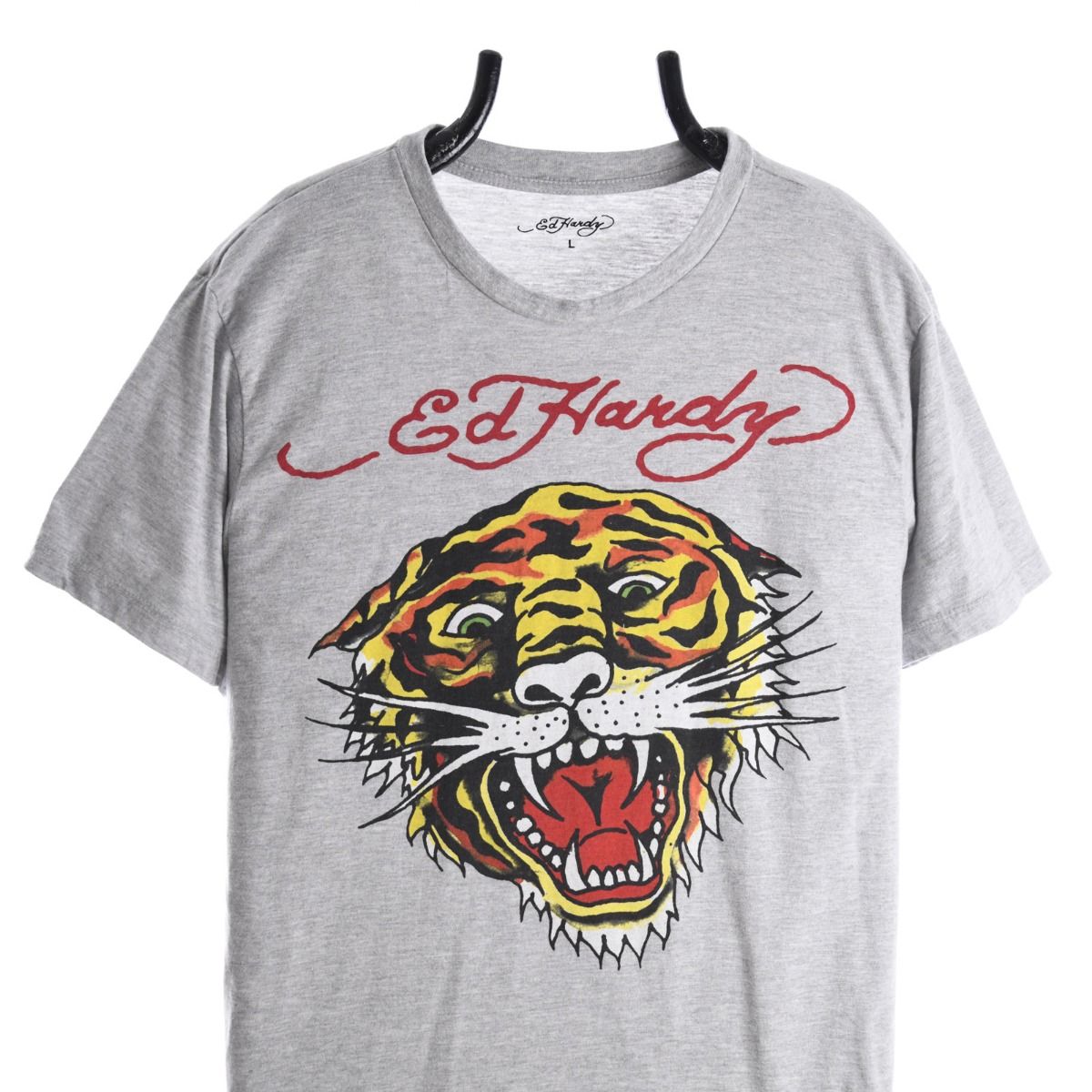 00s Ed Hardy Grey T-Shirt (M)