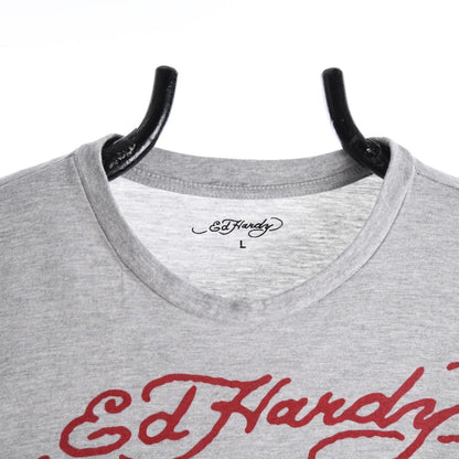 00s Ed Hardy Grey T-Shirt (M)