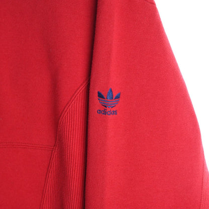 90s Adidas Red Embroidered Sweatshirt (XL)