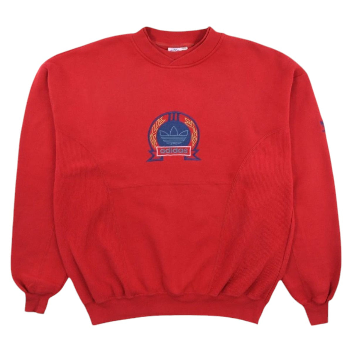 90s Adidas Red Embroidered Sweatshirt (XL)