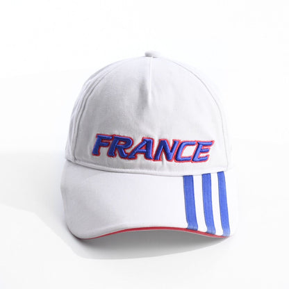 00s Adidas France Euros White Baseball Cap