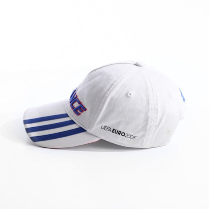 00s Adidas France Euros White Baseball Cap