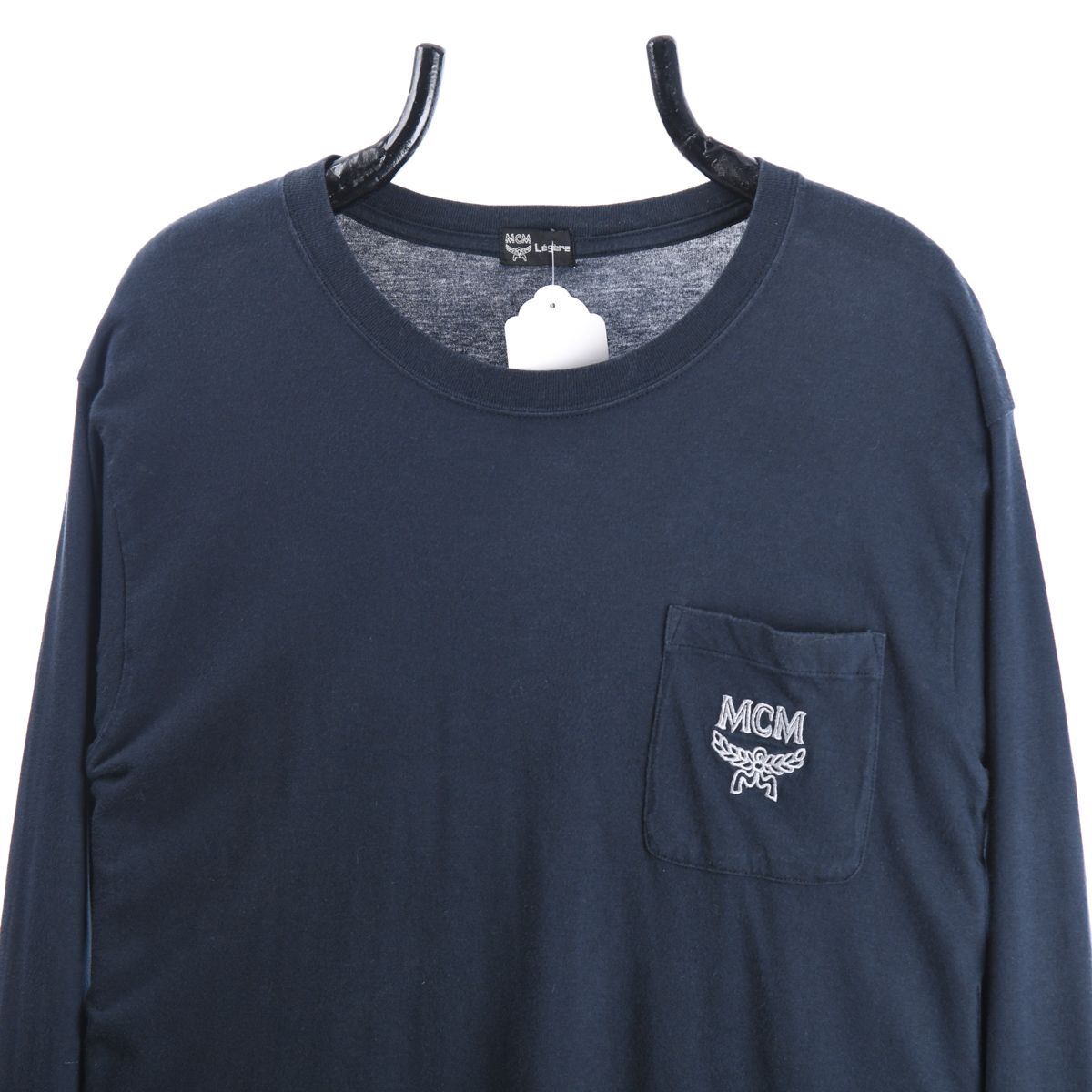 00s MCM Navy Embroidered T-Shirt (M)