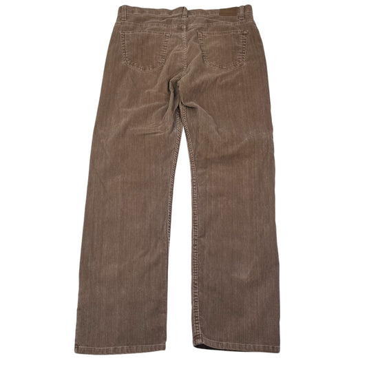 M & S Brown Straight Corduroy Trousers (W36" x L31")