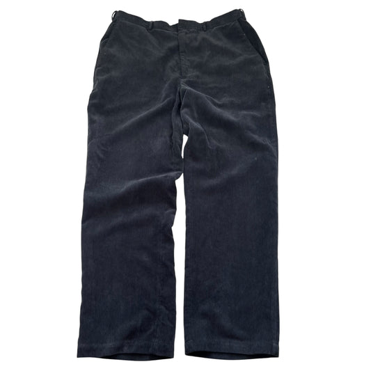 00s Lions Den Black Corduroy Straight Trousers (W36" x L30")