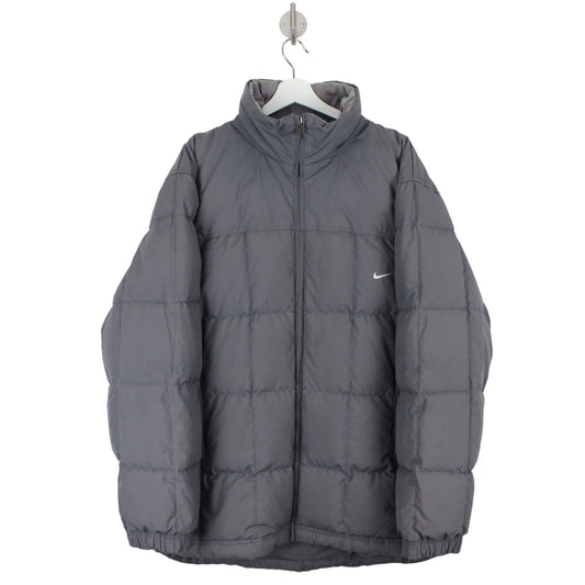 00s Nike Grey Down Puffer Jacket (L)