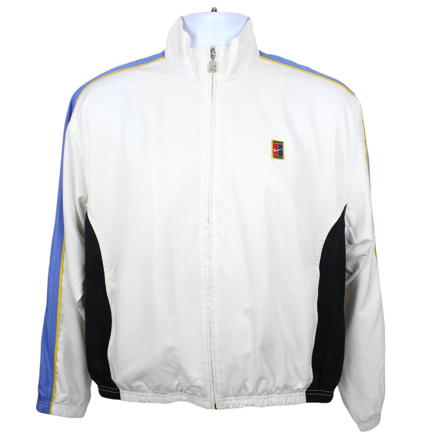 90s Nike Court White Track Jacket (Women's M)