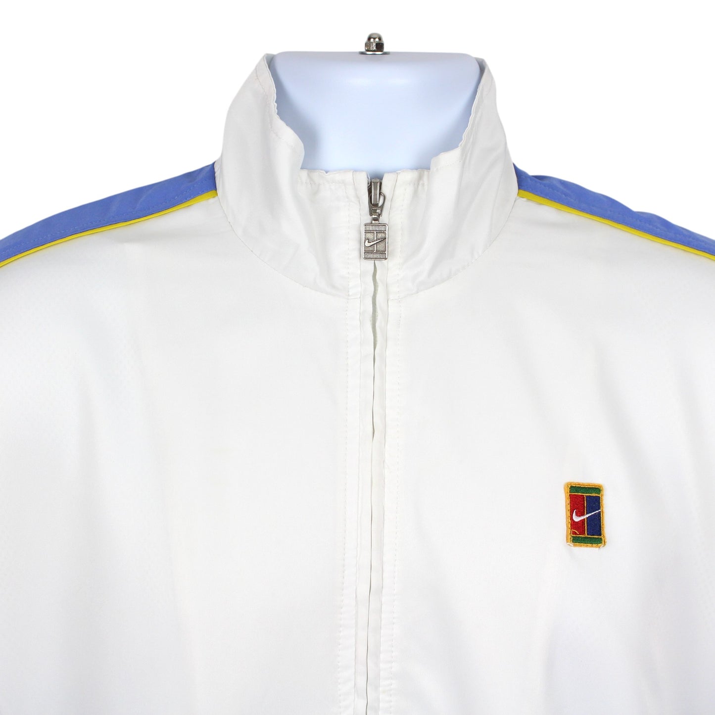 90s Nike Court White Track Jacket (Women's M)