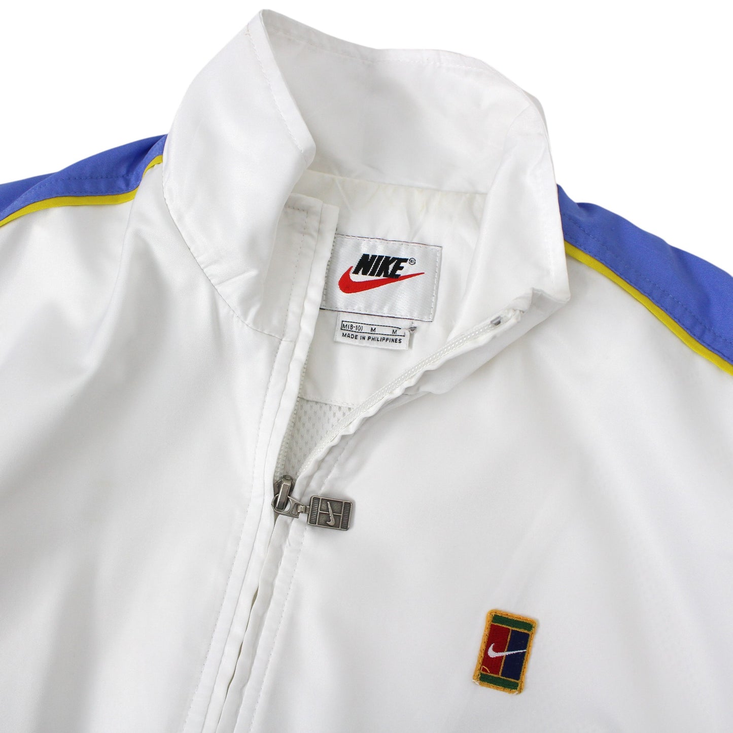 90s Nike Court White Track Jacket (Women's M)